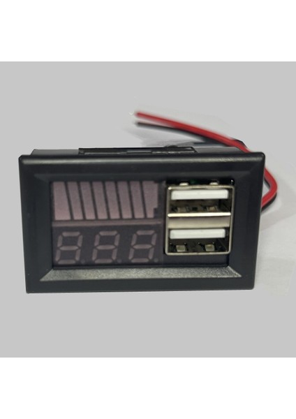 [ayak Izi] USB 5V 2.4A Araba Voltmetre Gerilim Ölçer Paneli 12V-24V 3s-7s Lityum Pil Kapasitesi Göstergesi Güç Test Cihazı Li-Ion Kurşun Asit (Yurt Dışından) indirimleri