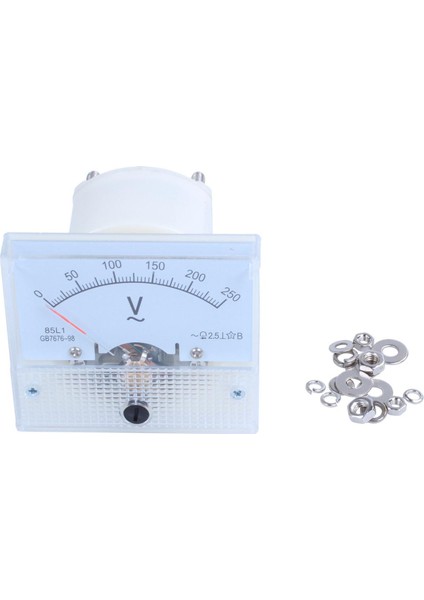 2x Analog 85L1 Ac 250 V Panel Metre Voltmetre Ölçüm Cihazı Kurulum Ekipmanları (Yurt Dışından)