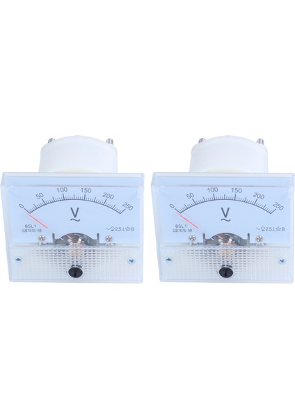 2x Analog 85L1 Ac 250 V Panel Metre Voltmetre Ölçüm Cihazı Kurulum Ekipmanları (Yurt Dışından) modelleri