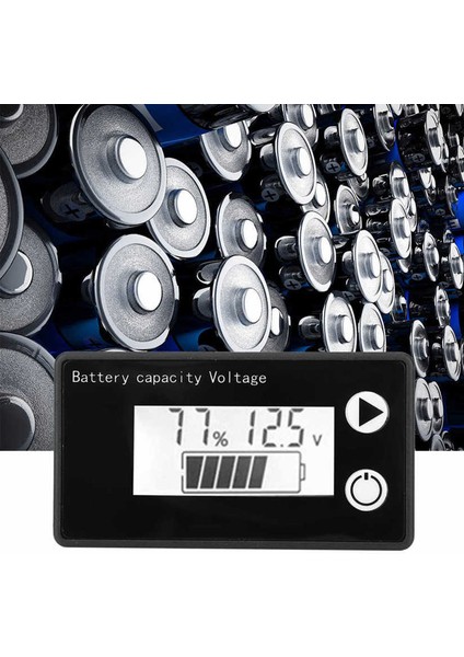 LCD 12V Pil Kapasitesi Göstergesi Test Cihazı Lityum Evrensel Dijital Ekran Voltmetre (Yurt Dışından) indirimleri