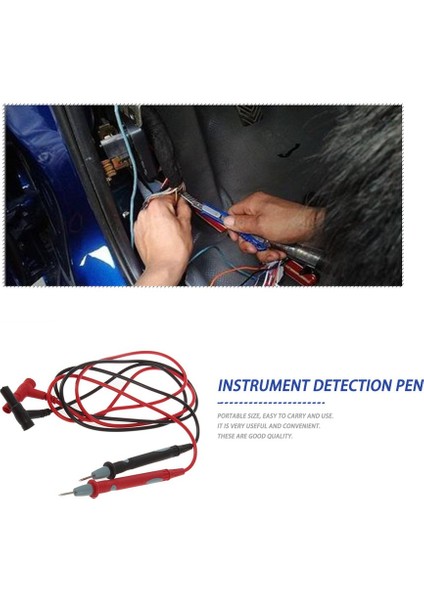 Ha 2x Elektrikli Prob Kalem Dijital Multimetre Voltmetre Ampermetre Kablo Test Cihazı-Siyah ve Kırmızı (Yurt Dışından) indirimleri