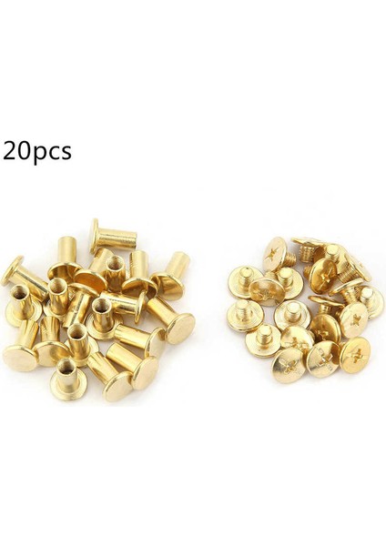 Albüm Vida Perçin M5 Zanaat Malzemeleri Yapımı Için 20 Set Damızlık Düz Kafa Paketi (Yurt Dışından) fiyatları