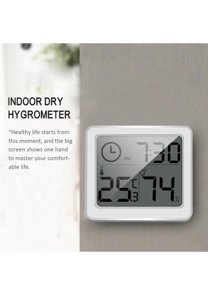 Ultra Ince Minimalist Akıllı Ev Elektronik Dijital Termometre Higrometre Çok Fonksiyonlu Kapalı Kuru Higrometre Yepyeni ve Kaliteli (Yurt Dışından)
