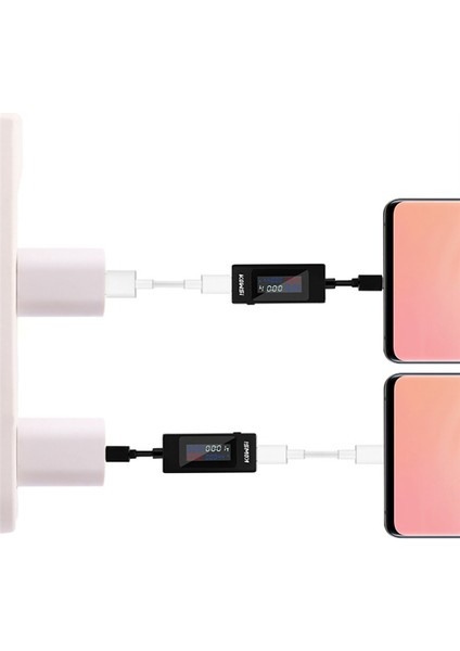 Kowsı KWS-065C Type-C Usb-C 4-30V Gerilim Ölçer Zamanlama Ampermetre Dijital Monitör USB Şarj Test Cihazı Güç Ölçer Gerilim Test Cihazı Akım (Yurt Dışından)