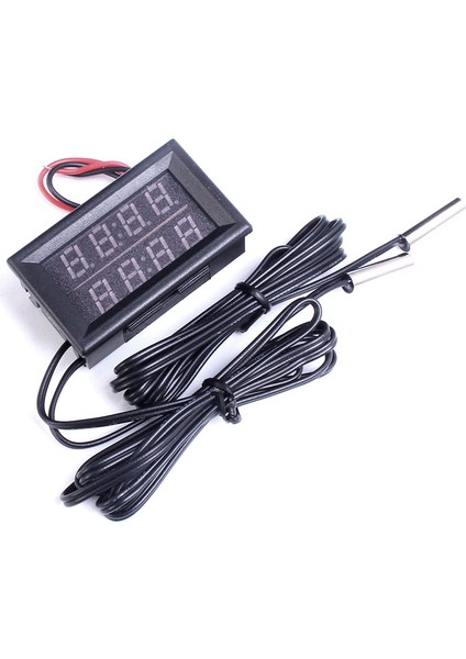 Çift Kırmızı LED Dijital Ekran Termometre Su Geçirmez Sıcaklık Sensörü 0,56 Inç (Yurt Dışından) fiyatları