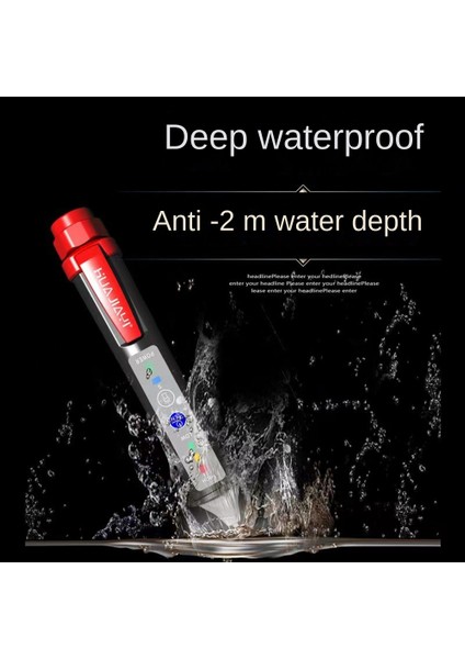 Huajıayı Voltmetre Kalem Ac 12-1000 V LED Alarm Sensörü ile Taşınabilir Profesyonel Su Geçirmez Led'ler (Yurt Dışından) fiyatları