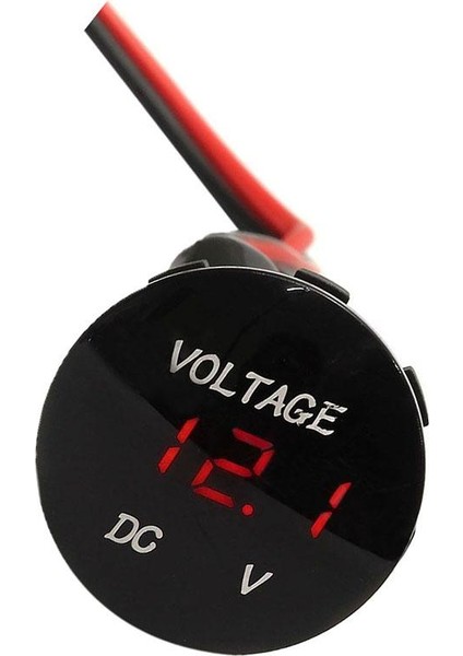 Su Geçirmez LED Dijital Voltmetre Gerilim Dijital Araba Araba Panel Metre 12-24V Kırmızı (Yurt Dışından) modelleri