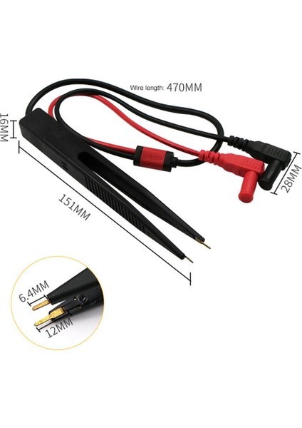 Direnç Multer Kapasitör Ölçer Için Smd Indüktör Test Klipsi Probu Cımbız (Yurt Dışından)