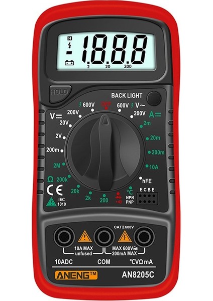 Çok Fonksiyonlu Multimetre Arka Işık Aneng Dijital Multimetre Veri Saklama Dc/ac Gerilim Dc Akım Ölçümü Evrensel Metre (Yurt Dışından) indirimleri