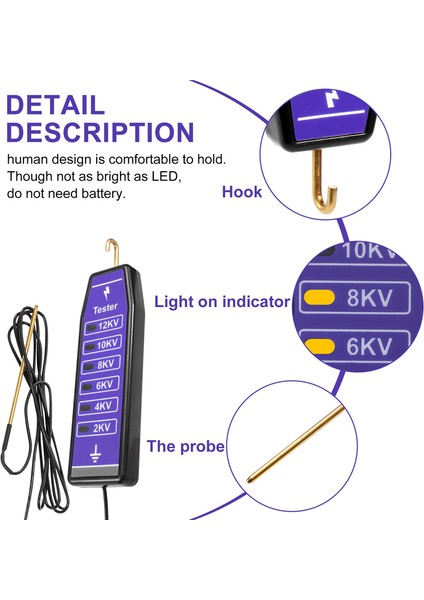 2-12KV Çiftçi Çit Gerilim Test Aracı, Çit Gerilim Test Cihazı (Yurt Dışından) fırsatları