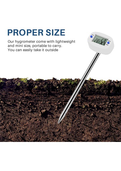 Dijital Toprak Higrometresi Nem Ölçer Sıcaklık Nem Test Cihazı (Yurt Dışından) fiyatları