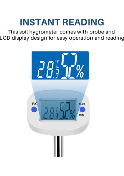 Dijital Toprak Higrometresi Nem Ölçer Sıcaklık Nem Test Cihazı (Yurt Dışından) indirimleri