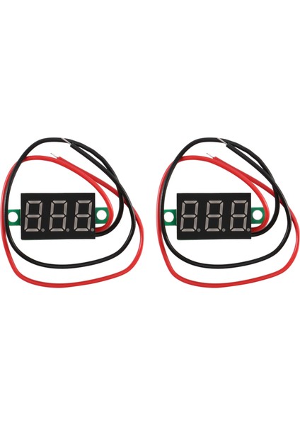 2x Mini Dijital Voltmetre LED Gerilim Ekran Panel Metre 3.3-30V Yeşil LED (Yurt Dışından) fiyatları