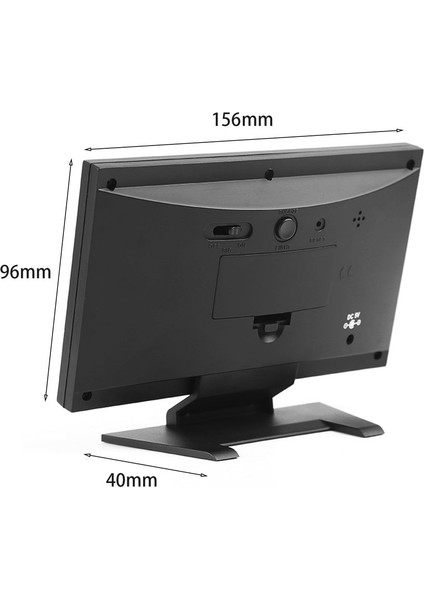 Ma Elektronik Dijital Sıcaklık Nem Monitörü Saat Hava Durumu Saati-Siyah (Yurt Dışından)