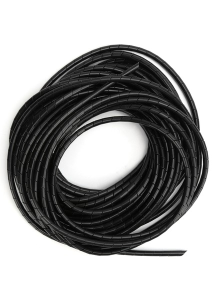 Hao Kan Spiral Tel Sarma Kablosu Esnek Kablo Düzenleyici Yönetimi Bilgisayar Odası Kablolaması Için Siyah (Yurt Dışından)
