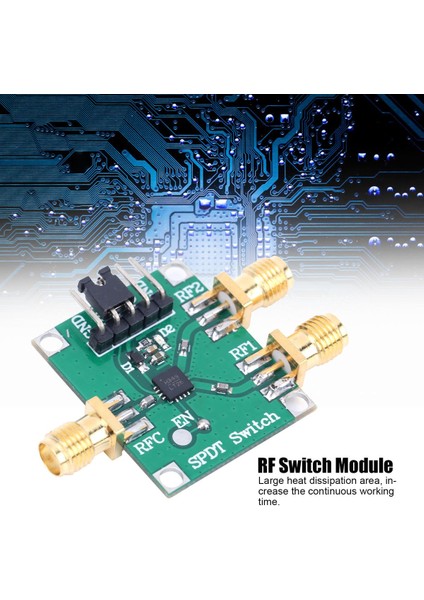 Rf Anahtar Modülü 3‑5V Tek Kutuplu Çift Atışlı Kart 50OHM Giriş Çıkış Empedansı Sma Arayüzü (Yurt Dışından) fiyatları