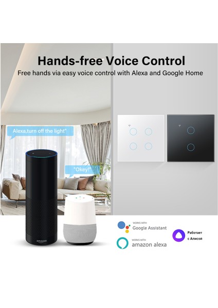 2022 Trendy Tuya Wifi Akıllı Işık Dokunmatik Anahtarı Akıllı Yaşam/tuay App Uzaktan Kumanda Alexa Go.ogle Ev Ab ile Çalışmak Stokta (Yurt Dışından)