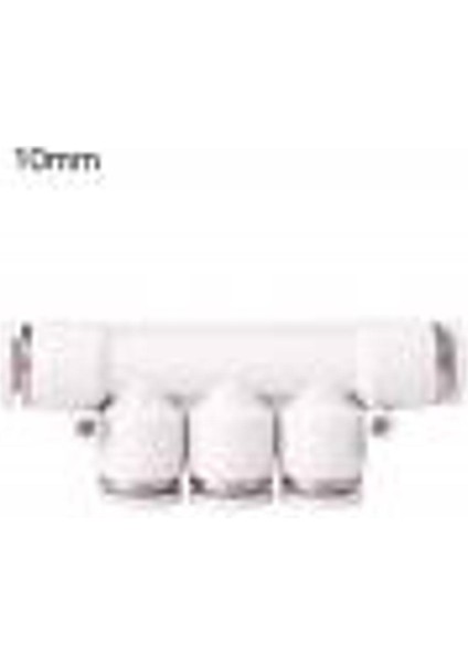 4-12MM Beyaz 5 Yollu Tüp Pnömatik Konnektör Hava Hattı Su Hortumu Hızlı Bağlantı (Yurt Dışından)