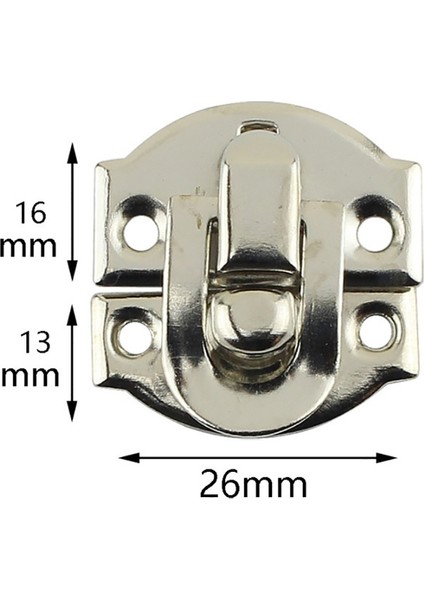 10 Adet Antika Hasps Demir Kilit Yakalama Mandalları Mücevher Kutusu Toka Bavul Toka Klip Toka Ahşap Kutu Mandalı (Yurt Dışından)