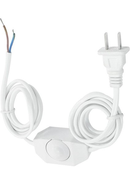 Beyaz Lamba Güç Kablosu ve Dimmer Anahtarı Ac 250V/110V Abd Fişi (Yurt Dışından) fırsatları