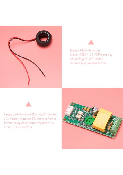 Dijital Ac Metre Ampermetre Ttl Akım Güç Faktörü Test Cihazı Modülü (Yurt Dışından) indirimleri