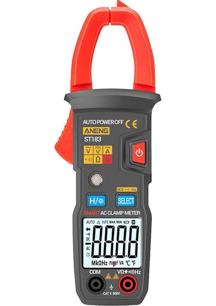 Dijital Pens Metre ST183 Dc/ac Akım 4000 Sayım Multimetre Volt, Direnç, Frekans, Ac Dc Volt Ohm Ölçer Dijital Otomatik Aralık Pens Test Cihazı Metre Multimetre (Yurt Dışından)