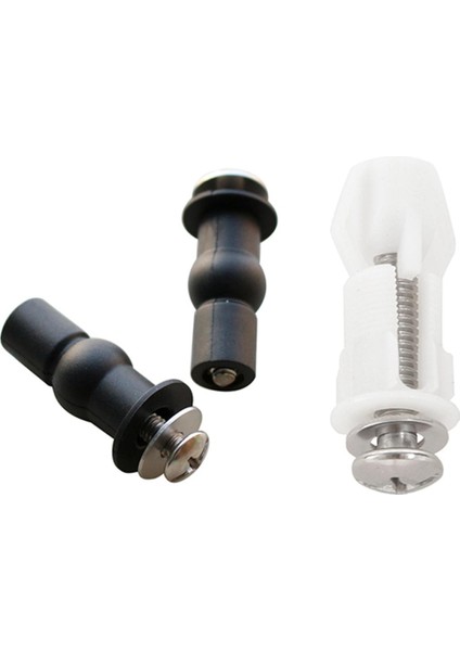 1 Çift Klozet Kapağı Üst Sabit Koltuk Menteşe Deliği Sabitleme Kuyu Somun Vidası ve 1 Çift Klozet Kapağı Menteşe Vidası Wc Delik Sabitleme (Yurt Dışından)