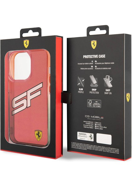 iPhone 15 Pro Max Kılıf Ferrari Orjinal Lisanslı Transparan Sf Yazılı Kenarları Renk Geçişli Kırmızı indirimleri