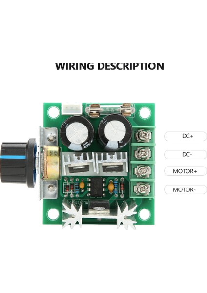 12V-40V 10A Pwm Dc Motor Valisi Kademesiz Değişken Hız Kontrol Anahtar Modülü (Yurt Dışından)