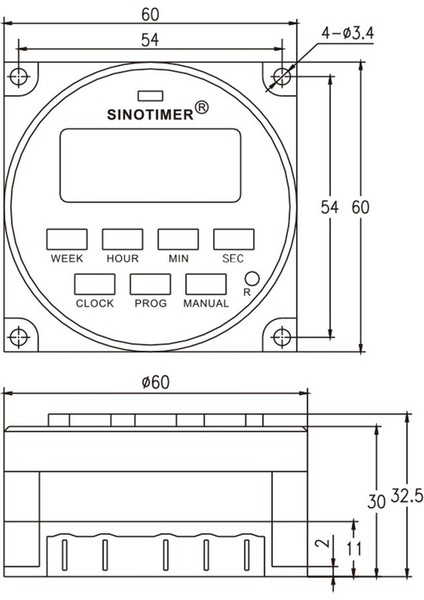 Sınor 220V Haftalık 7 Gün Dijital Programlanabilir Anahtar Röle Kontrolü (Yurt Dışından) modelleri