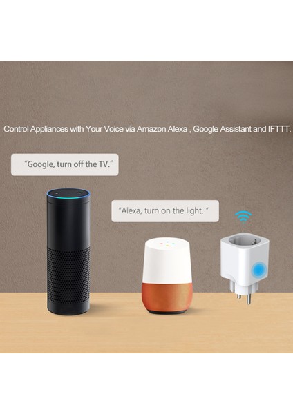 Zaman Anahtarı Uzaktan Uygulama Kontrolü Akıllı Fiş Wifi Akıllı Soket Ab Tak Ewelink Alexa Google Home Mini Ifttt Akıllı Ev ile (Yurt Dışından) fırsatları