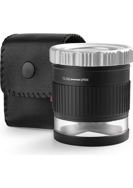 Büyüteç Büyüteç 30X Büyüteç Aydınlatmalı Ayarlanabilir Odak Uzaklığı Masaüstü Büyüteç Takı Tekstil Için 6 Işıklı (Yurt Dışından)