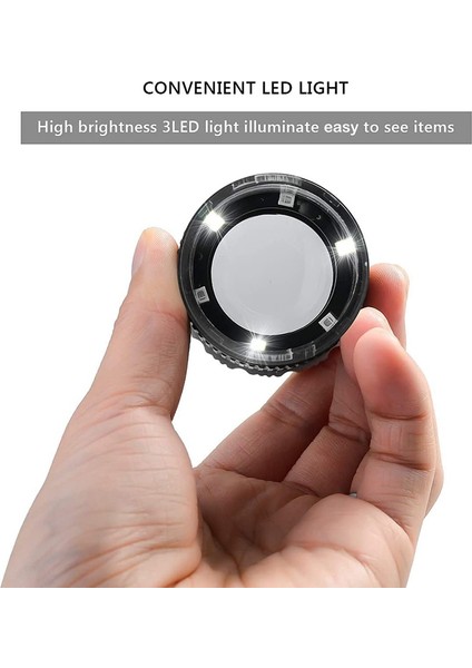 Büyüteç Büyüteç 30X Büyüteç Aydınlatmalı Ayarlanabilir Odak Uzaklığı Masaüstü Büyüteç Takı Tekstil Için 6 Işıklı (Yurt Dışından) fırsatları