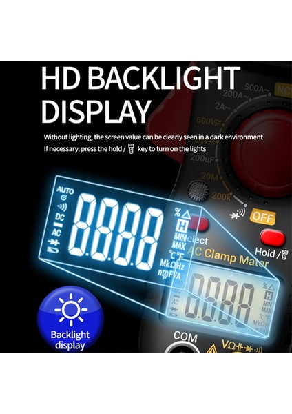 Aneng ST170 Kelepçe Multimetre Dijital Gerilim Test Cihazı 0 ~ 600V Arkadan Aydınlatmalı Ekran (Yurt Dışından) indirimleri
