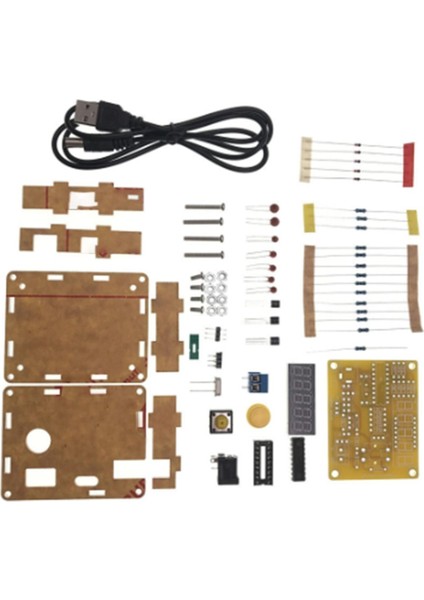 Dıy Metre Frekans Sayacı Test Cihazı 1Hz-50MHz Dijital Kristal Sayaç Metre Osilatör Test Cihazı Şeffaf Kılıf ile (Yurt Dışından)