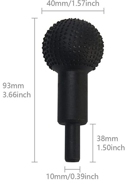 Extreme Küre Döner Çapak Döner Taşlama Kafası Çapak Karbür Çapak Topu Döner Çapak Ahşap Oyma Taşlama Kafası (40MM) (Yurt Dışından)