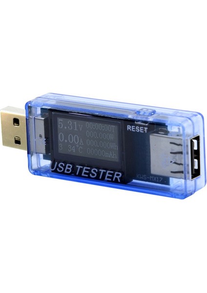Dijital Voltmetre Volt Metre Güç Bankası Wattmetre Gerilim Test Cihazı USB Akım ve Gerilim Test Cihazı Mavi (Yurt Dışından) indirimleri