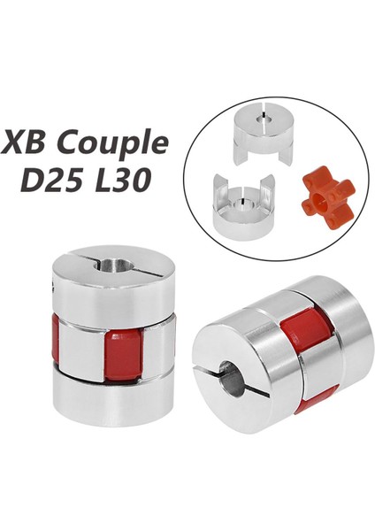 1 Takım Xb Çoğaltıcı Alüminyum Erik Esnek Şaft Kaplini D25 L30 Motor Konektörü Esnek Çoğaltıcı 5-12MM 3D Parçalar (Yurt Dışından)