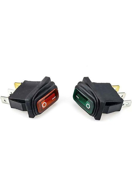 Ağır Hizmet 3 Pin Mühürlü Su Geçirmez Araba Açık Kapalı Tekne Deniz Geçiş Rocker Anahtarı Araba Oto Tekne Deniz Geçiş LED Rocker Anahtarı Basma Düğmesi Jessica (Yurt Dışından)