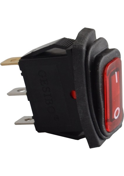 Ağır Hizmet 3 Pin Mühürlü Su Geçirmez Araba Açık Kapalı Tekne Deniz Geçiş Rocker Anahtarı Araba Oto Tekne Deniz Geçiş LED Rocker Anahtarı Basma Düğmesi Jessica (Yurt Dışından)