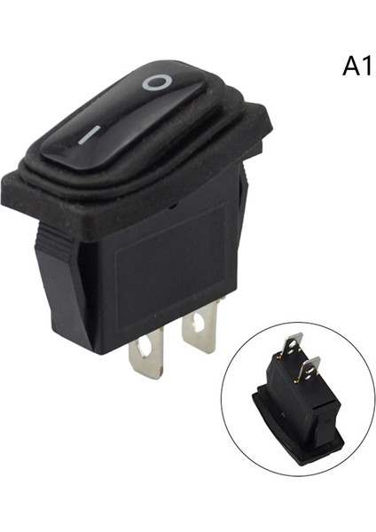 Ağır Hizmet 3 Pin Mühürlü Su Geçirmez Araba Açık Kapalı Tekne Deniz Geçiş Rocker Anahtarı Araba Oto Tekne Deniz Geçiş LED Rocker Anahtarı Basma Düğmesi Jessica (Yurt Dışından)