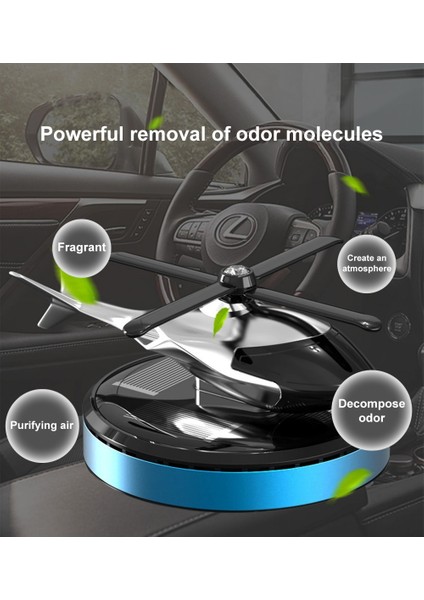 Güneş Enerjisi Helikopter Hava Spreyi Araba Dashboard Hava Jeti Koku Yaratıcı Güneş Enerjisi Uçak Difüzör Alaşımlı Düzlem Aroma (Yurt Dışından)