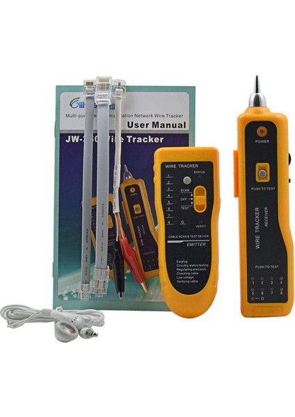 JW-360 Telefon Kablosu Teşhis Tonu Araç Kiti RJ45 RJ11 Hat Testi (Yurt Dışından)