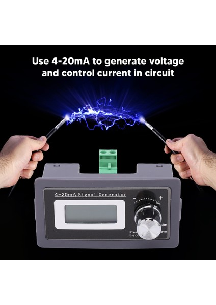 4-20MA, Kalibre Edilmiş Doğrusal Çıkış LCD Ekran 2 Telli Dönüştürücü Kolay Görüntüleme Döner Kodlayıcı Ayarı Kontrol Için Gerilim Üretir (Yurt Dışından)