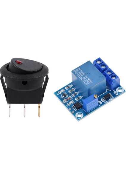 YX-X0001 Dc 12V Düşük Gerilim Yönetimi ile 12V LED Invertör Sallanan Basmalı Anahtar Yuvarlak Spst Açık-Kapalı (Yurt Dışından)