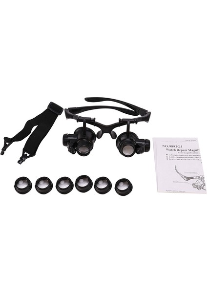 Izle Araçları Saat Onarım Aracı Kiti Kafa Giyen Büyüteç LED Işıkları ile 10X 15X 20X 25X Büyüteç Izle Onarım Büyüteç Aracı (Yurt Dışından) indirimleri