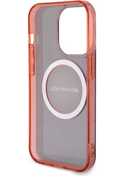 iPhone 15 Pro Max Kılıf Amg Orjinal Lisanslı Magsafe Şarj Özellikli Transparan Timeless Kapak Siyah