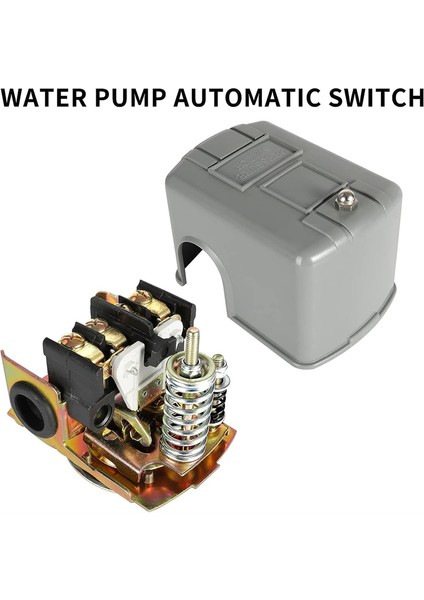 Kuyu Pompası Için 1 Adet Pesür Anahtarı, 30-50PSI Su Basınç Anahtarı, 1/4ın Kadın Npt Su Pompası Basınç Kontrol Anahtarı Kullanımı Kolay (Yurt Dışından)