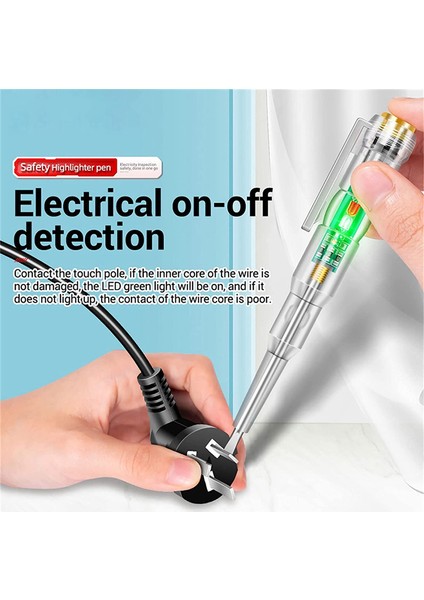 Adet 24-250 V Elektrikçi Devre Test Cihazı Kalem, Duyarlı Elektrik Test Cihazı Kalem, LED Gösterge Işığı ile Su Geçirmez (Yurt Dışından) modelleri