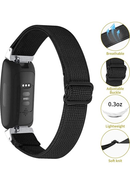 Fitbit Inspire 2/ Inspire Hr Için Akıllı Saat Bantları, Elastik Ayarlanabilir Yumuşak Kayış Bileklikler Yedek Bantlar (Yurt Dışından)